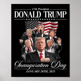 47th President Donald Trump Inauguration Day Jan 2 Poster