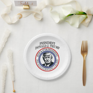 47th President Donald Trump Inauguration Keepsake Paper Plate