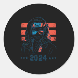 47th President Kamala Harris 2024 Classic Round Sticker