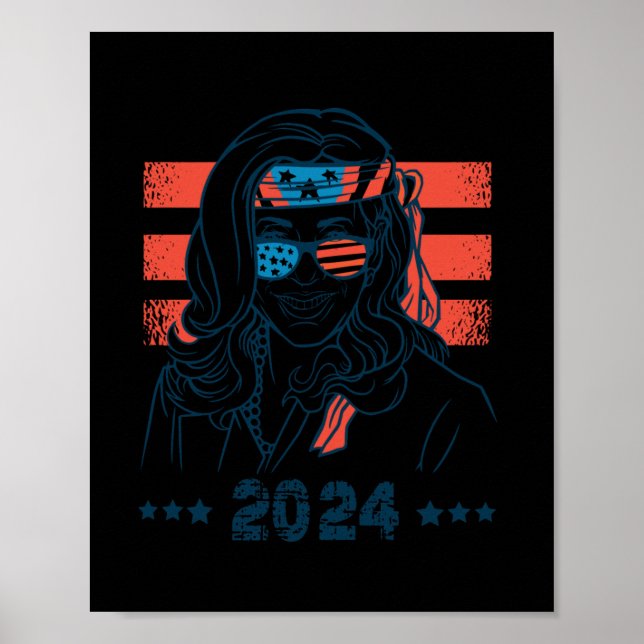 47th President Kamala Harris 2024  Poster (Front)