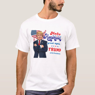 47th President Trump Bold 2025 Statement T-Shirt