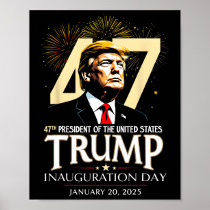 47th President Trump Inauguration Day January 20 M Poster
