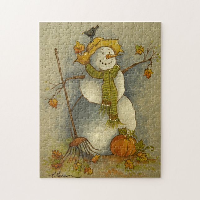 4878 Harvest Snowman Puzzle (Vertical)