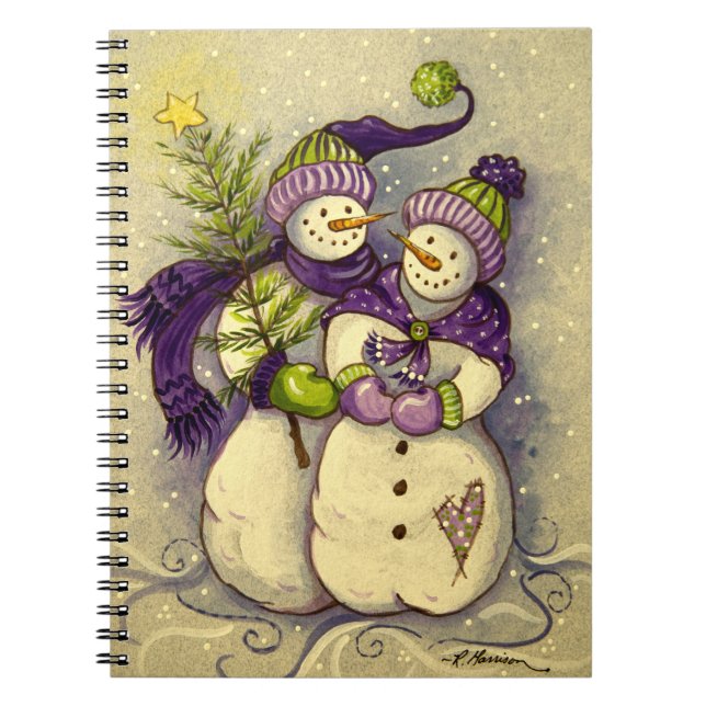 4882 Snowmen Christmas Notebook (Front)