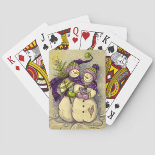 4882 Snowmen Christmas Playing Cards
