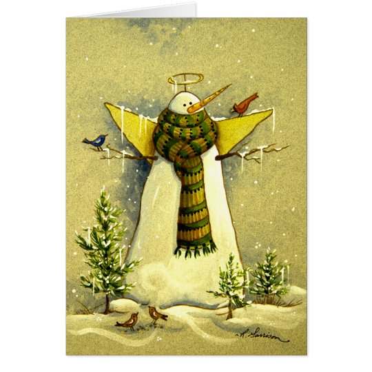 4894 Snow Angel & Birds Christmas Card