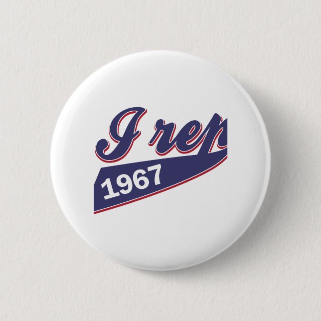 48 birthday design 6 cm round badge (Front)
