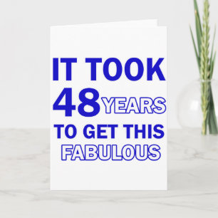 48 Birthday Design Card