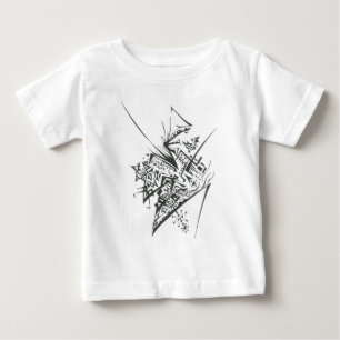 48 Black White Abstract Tribal Tattoo Art Baby T-Shirt
