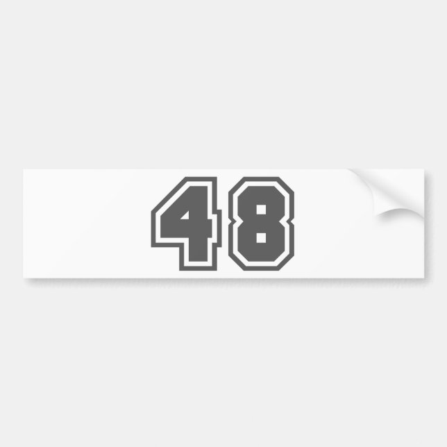 48 BUMPER STICKER (Front)
