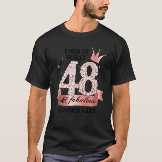 48 & Fabulous I Rose And White Party Group Candid T-Shirt