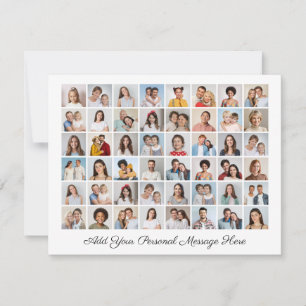 48 Photo Collage Add Your Own Greeting Card