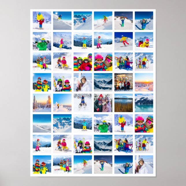 48 Photo Grid Collage Poster (Front)