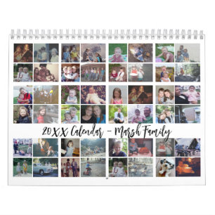48 Photo - Simple Modern Family 2024 Custom Photo Calendar