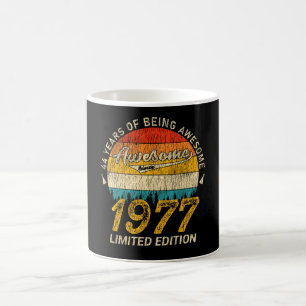 48 Year Old 1977 Retro Awesome 48th Birthday Gift Coffee Mug