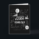 48 Year Old Bday Math Teacher 48th Birthday Gift Card<br><div class="desc">Celebrate birthdays with a clever twist! This funny math design uses equations and square roots to reveal the age, making it the perfect choice for math lovers, teachers, students, and geeks who enjoy a good nerdy joke. Great for milestone birthdays, classroom celebrations, or anyone who appreciates clever humour mixed with...</div>