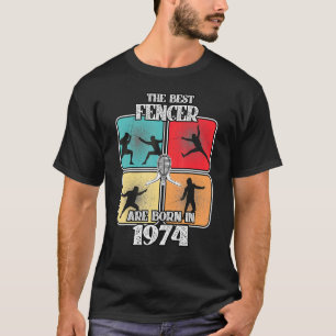 48 Year Old Fencer Fencing Sport 1974 48th Birthda T-Shirt
