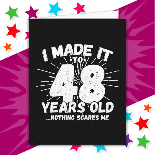 48 Year Old Sarcastic Meme Funny 48th Birthday Card