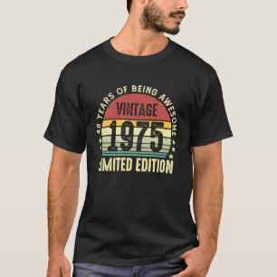 48 Year Old  Vintage 1975  48th Birthday T-Shirt