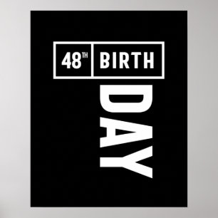 48 Years Old - 48th Birthday Funny Gift Poster