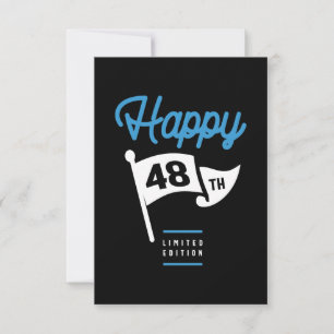 48 Years Old Birthday Gift RSVP Card