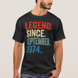 48 Years Old Legend Since September 1974 48th Bir T-Shirt