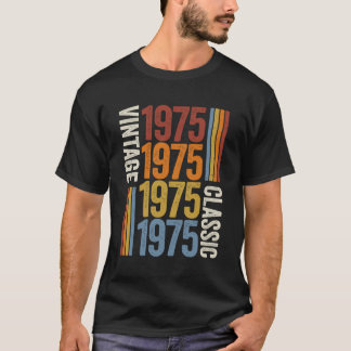 48 Years Old Vintage 1975 48Th Birthday Decoration T-Shirt