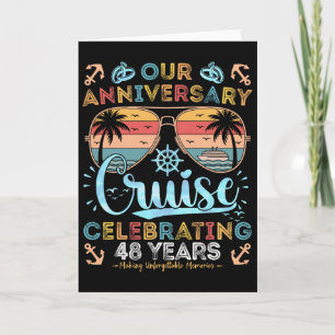 48th Anniversary Cruise Celebrating 48 Years Coupl Card