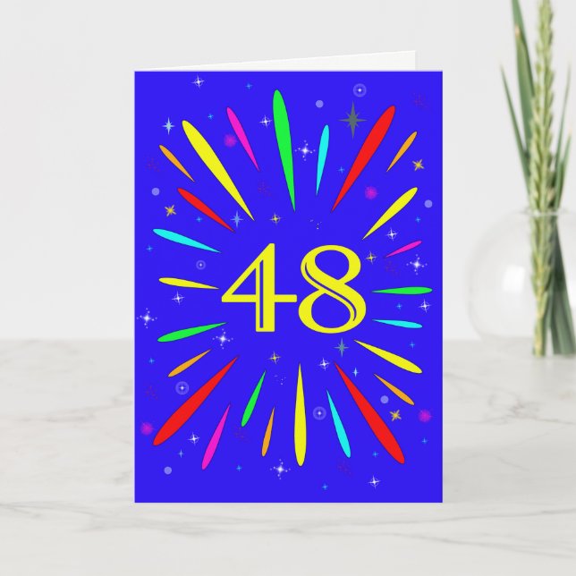48th Birthday Explosion Card (Front)