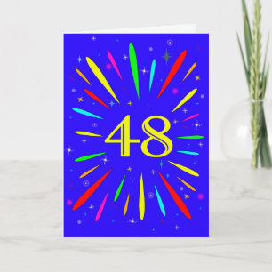 48th Birthday Explosion Card
