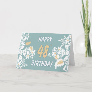 48th birthday greeting card