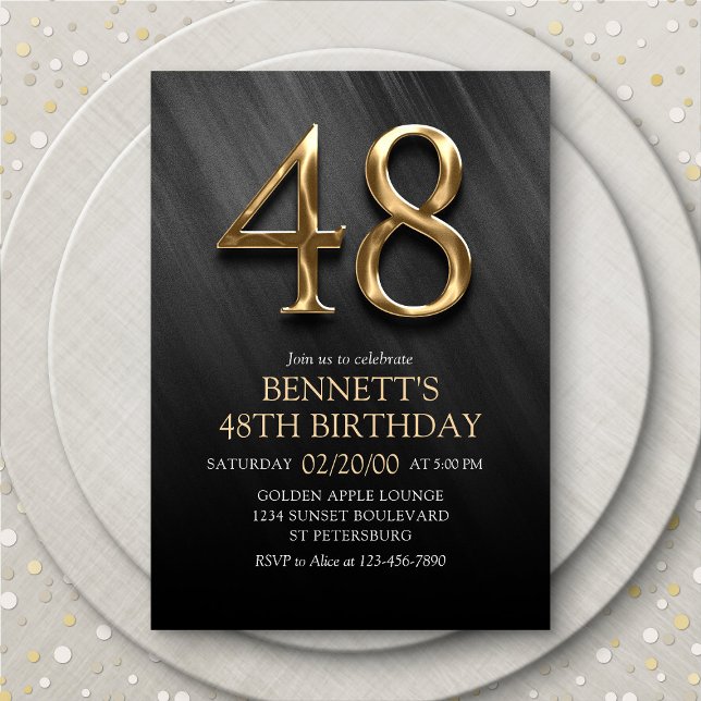 48th Birthday Invitation (Creator Uploaded)