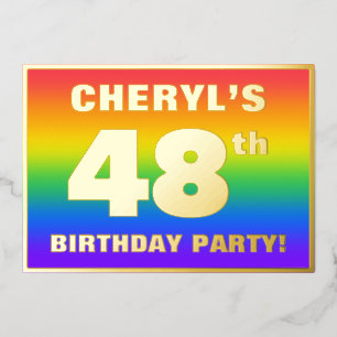 48th Birthday Party: Fun, Colourful Rainbow Patter