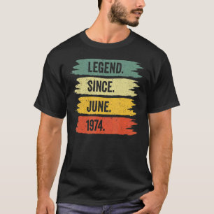 48th Birthday Retro Vintage Legends Were Born In J T-Shirt