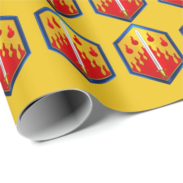 48th Chemical Brigade “Proven In Battle” Wrapping Paper (Roll Corner)