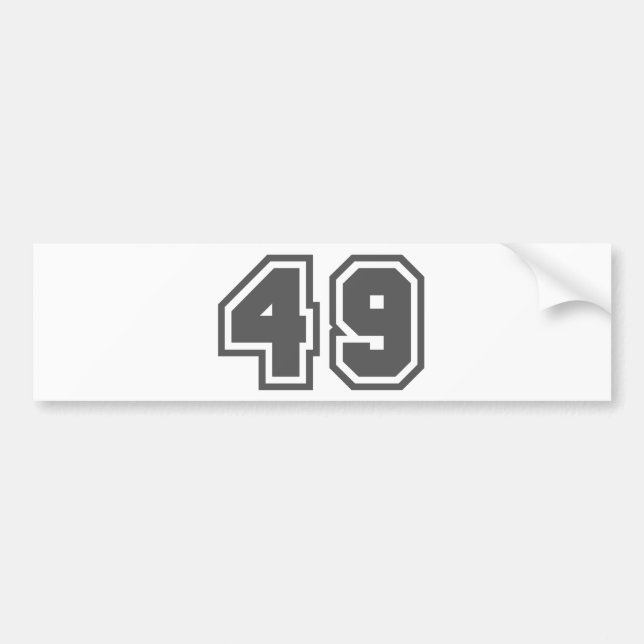 49 BUMPER STICKER (Front)