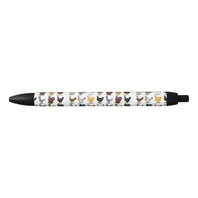 49 Chicken Hens Black Ink Pen (Front)