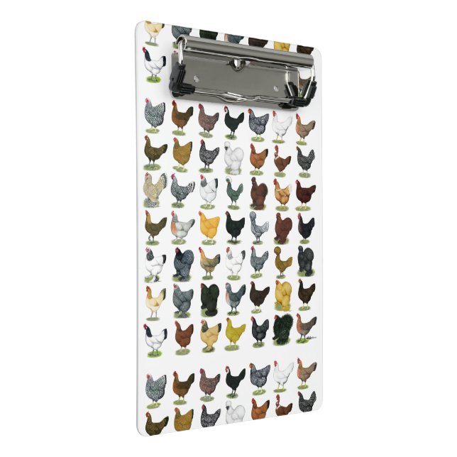 49 Chicken Hens Mini Clipboard (Angled)