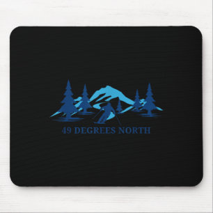 49 degrees north washington ski resort skiing skie mouse pad