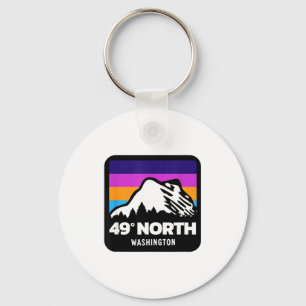 49 degrees north washington snowboarding skiing key ring