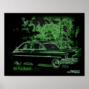 49 Packard in Neon Poster