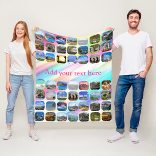 49 Photo collage colourful girly memory Blanket