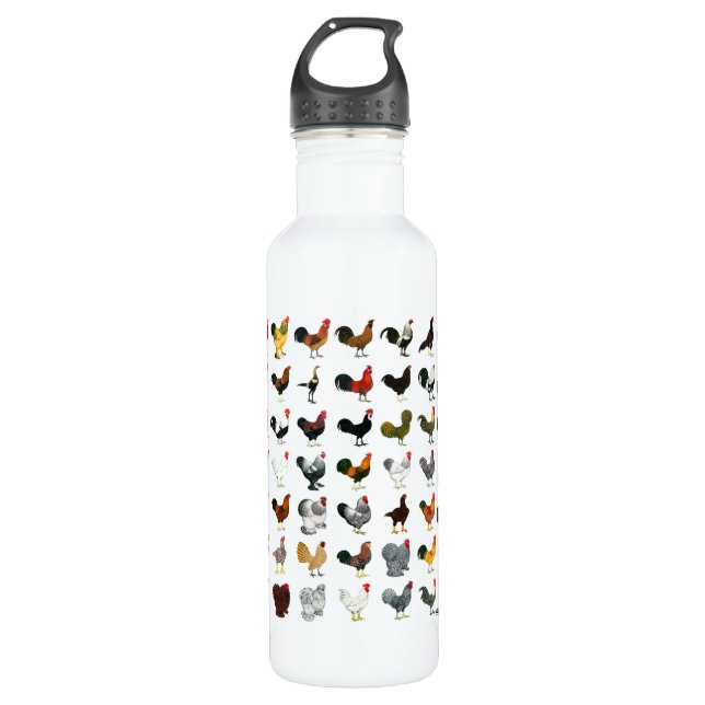 49 Roosters 710 Ml Water Bottle (Front)