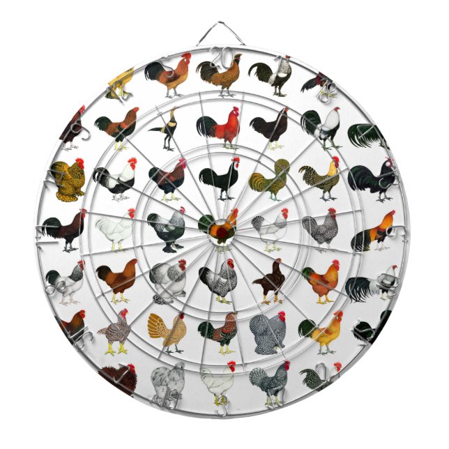 49 Roosters Dartboard (Front)
