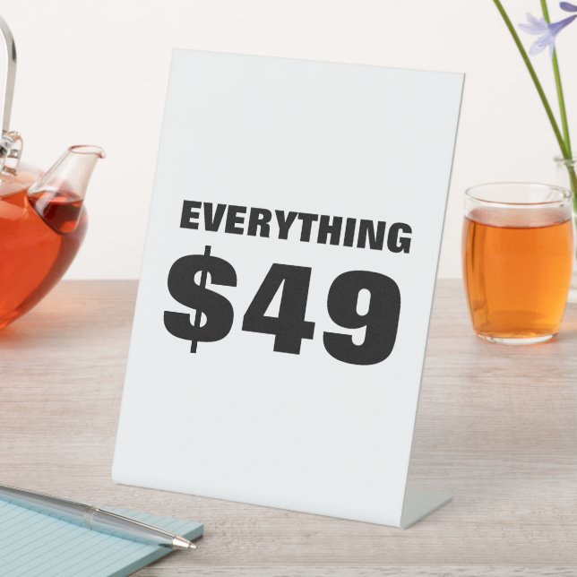 $49 Sale Sign, $49 Price Sign, Retail Store Sign (In SItu)