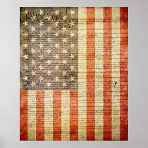 49 Star American Flag Poster