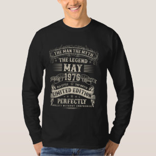 49 Year old Bday Gifts For Men May 1976 49th Birth T-Shirt