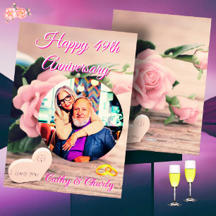 49 Years in Bloom, A Legacy of Love Card