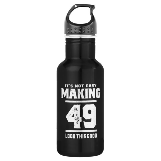 49 Years Old - 49th Birthday Funny Gift 532 Ml Water Bottle (Front)