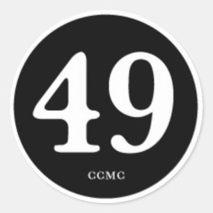 49CC MC " PATCH OF HONOR" CLASSIC ROUND STICKER